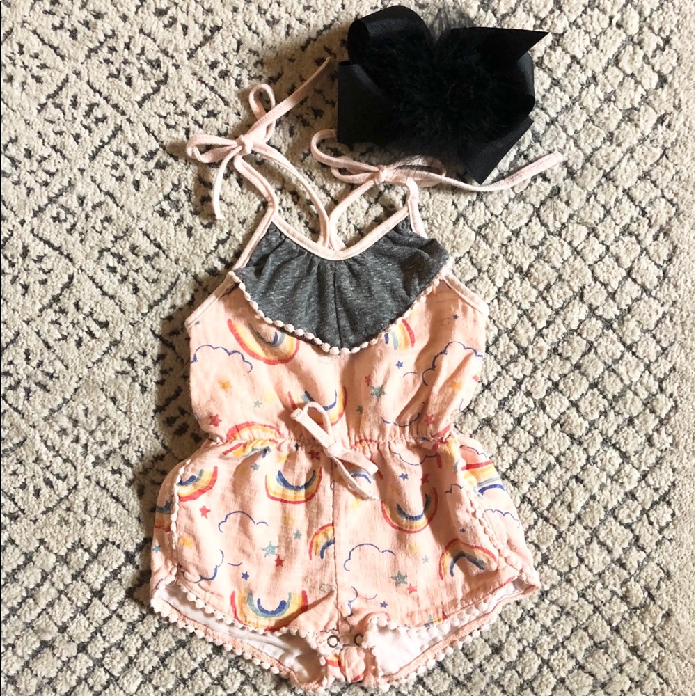Mimi & Maggie Rainbow Romper